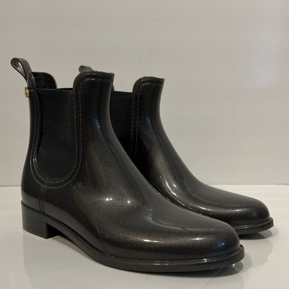 Lemon Jelly Gun Metal Grey Chelsea Boots Size 38